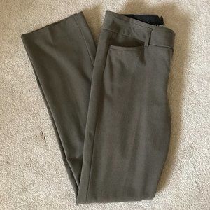 Express Olive Green Women's Dress Trousers